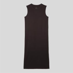 Everlane The Organic Cotton Weekend Tank Dress in Black